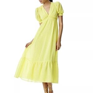 Alice + Olivia Angela Midi Dress Women’s 10 Yellow